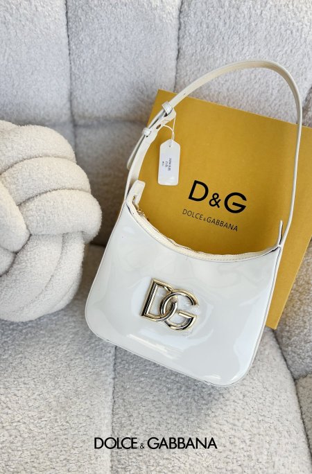 شنطة - D&G / شامل علبة الشركة - ابيض / لمعة